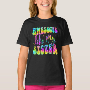 Geweldige als mijn zus Matching Vaders dag familie T-shirt