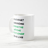 geweldige alternatieve geneesheer koffiemok (Voorkant links)