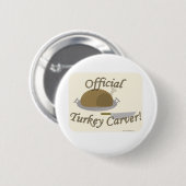 Geweldige ambtenaar Turkije Carver Ronde Button 5,7 Cm (Voorkant /achterkant)