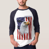 Geweldige Amerikaanse adelaar, de Amerikaanse vlag T-shirt (Voorkant)