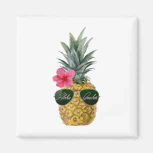 Geweldige ananas Shirten- Aloha Stranden Tropical  Magneet