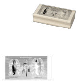 Geweldige Angels, 3,8 x 7,6 cm, Kunststempel Rubberstempel (Gestempeld)