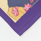 GEWELDIGE ANIME, MEISJE, MAKE-UP FLEECE DEKEN (Hoek)