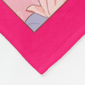 GEWELDIGE ANIME, MEISJE, MAKE-UP FLEECE DEKEN (Hoek)