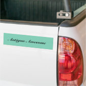Geweldige Antigua Quote Bumpersticker (Op Truck)