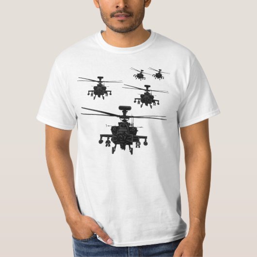 Geweldige Apache-helikopter T-shirt (Voorkant)