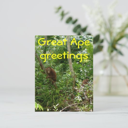 Geweldige Ape-vrienden Briefkaart (Staand voorkant)