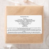 Geweldige appeltaart etiket (Insitu)