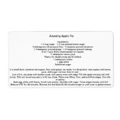 Geweldige appeltaart etiket (Voorkant)