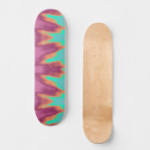 Geweldige Aqua Blue Roze verlicht skateboard (Voorkant)