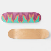 Geweldige Aqua Blue Roze verlicht skateboard (Horizontaal)