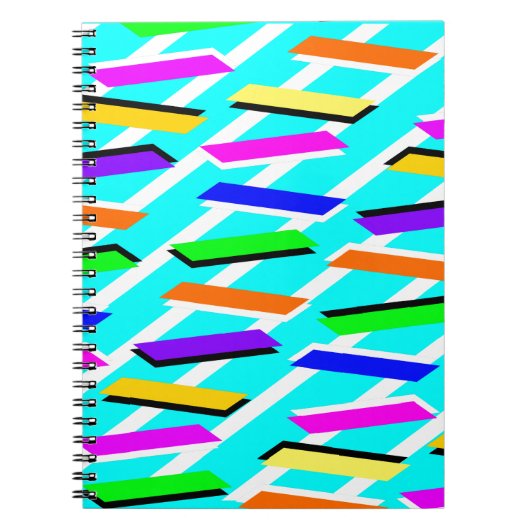 Geweldige Aqua Patroon Notitieboek (Voorkant)