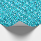 Geweldige Aqua Sparging Diamonds Cadeaupapier (Hoek)