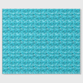 Geweldige Aqua Sparging Diamonds Cadeaupapier (Vlak)