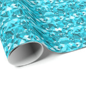 Geweldige Aqua Sparging Diamonds Cadeaupapier (Rol Hoek)