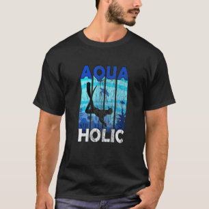 Geweldige Aquaholic Duiken Onderwater Oceaan Diepe T-shirt