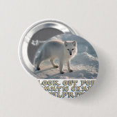 geweldige Arctic Wolf-design Ronde Button 5,7 Cm (Voorkant /achterkant)