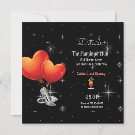 Geweldige Art Deco 50e verjaardag Kaart (Achterkant)