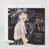 Geweldige Art Deco 50e verjaardag Kaart (Voorkant)