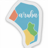 Geweldige Aruba Sticker (Voorkant)