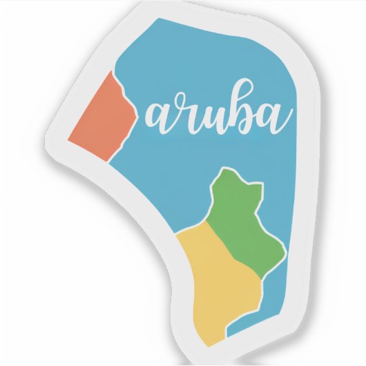 Geweldige Aruba Sticker (Voorkant)