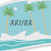 Geweldige Aruba Sticker (Voorkant)