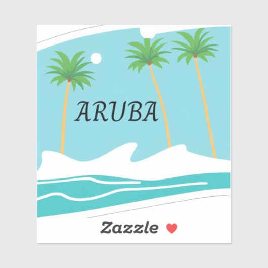 Geweldige Aruba Sticker (Vel)