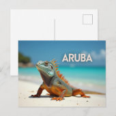 Geweldige Arubaanse hagedissen Feestdagenkaart (Voorkant / Achterkant)