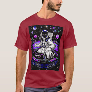 GEWELDIGE ASRONAU DJ MUSIC MIX LOVER GRAPHIC T-SHIRT
