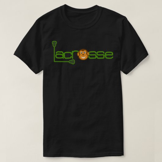 Geweldige Athletic Lacrosse Monkey Sport Design Gr T-shirt (Design voorkant)