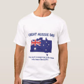 GEWELDIGE AUSSIE DAD Sterke dappere gepersonalisee T-shirt (Voorkant)
