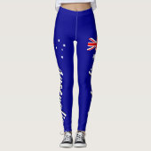 Geweldige Australië Australische vlag Leggings (Voorkant)