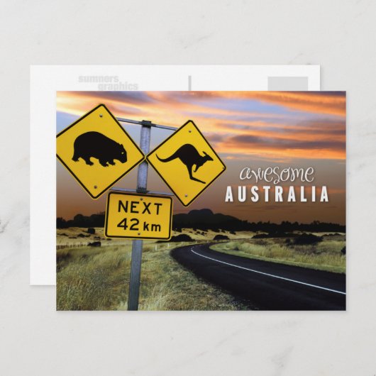 geweldige australië briefkaart (Voorkant / Achterkant)
