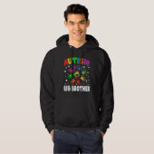 Geweldige Autisme Big Brother Raising Awareness Fa Hoodie (Voorkant volledig)
