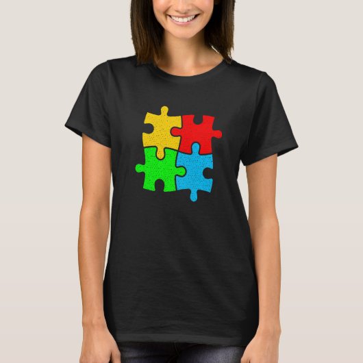 Geweldige autisme Puzzle Autism Awareness Love Sup T-shirt (Voorkant)
