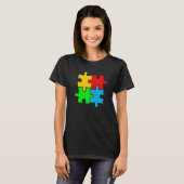 Geweldige autisme Puzzle Autism Awareness Love Sup T-shirt (Voorkant volledig)