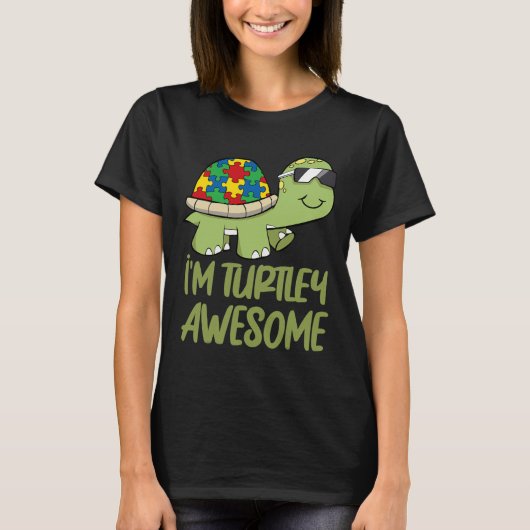 Geweldige autisme schoppen Puzzle Piece T-shirt (Voorkant)