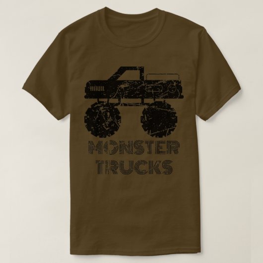 Geweldige auto-transportwuckers Cool Monster Truck T-shirt (Design voorkant)