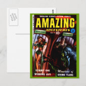 Geweldige Avonturen #2 Retro Sci-Fi-stripboek Briefkaart (Voorkant / Achterkant)