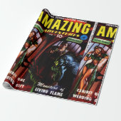 Geweldige Avonturen #2 Retro Sci-Fi-stripboek Cadeaupapier (Uitgerold)