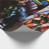 Geweldige Avonturen #2 Retro Sci-Fi-stripboek Cadeaupapier (Hoek)