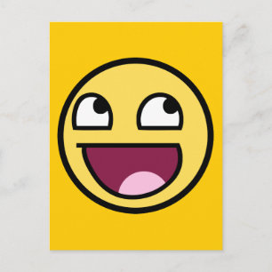 geweldige /b-gezicht briefkaart