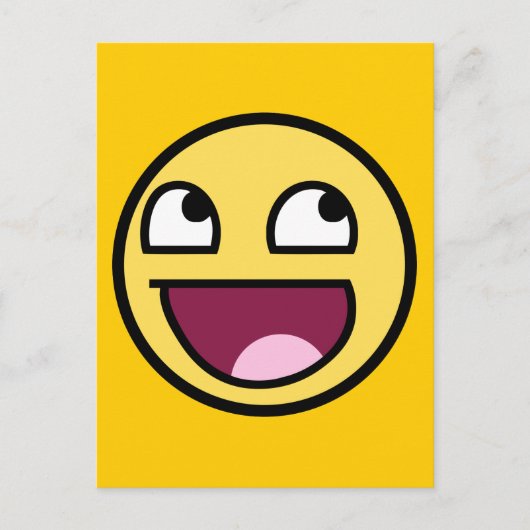 geweldige /b-gezicht briefkaart (Voorkant)