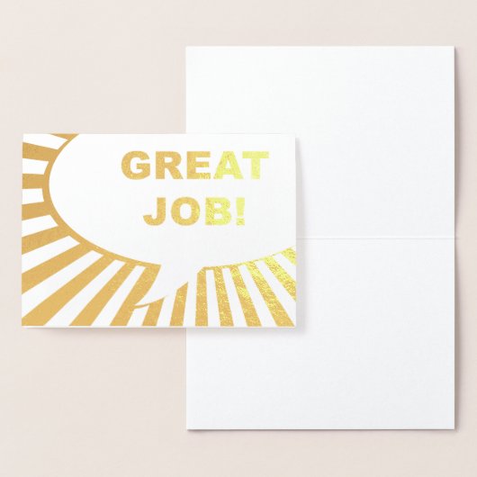 Geweldige baan Comic Bubble Gold folie Folie Kaarten (Display)