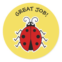 Geweldige baan lidybug leraren geel