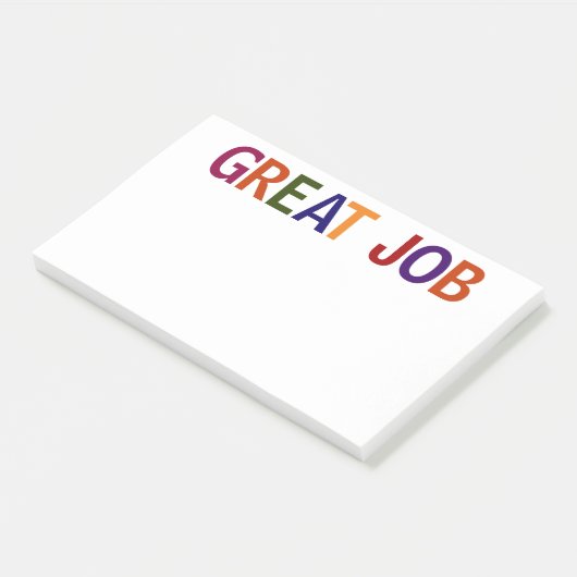 Geweldige baan Meerkleurig 10 x 6 Post-it® Notes (Schuin)