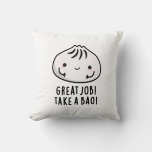 Geweldige baan neemt een bao Funny Dimsum geun Kussen