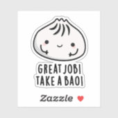 Geweldige baan neemt een bao Funny Dimsum geun Sticker (Vel)
