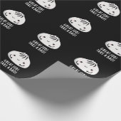 Geweldige baan neemt een bao Funny Dimsum Pun Dark Cadeaupapier (Hoek)