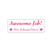 "Geweldige baan!" Onderwijsassistent Rubberstempel Zelfinktende Stempel (Design)